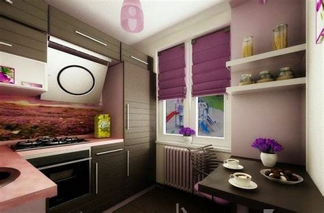 Обои для маленькой кухни в хрущевке зрительно увеличивающие ...