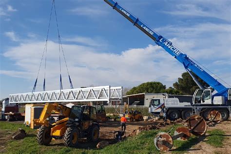 Passerelle Pi Tonne Aluminium Commune De Meze Pech Alu