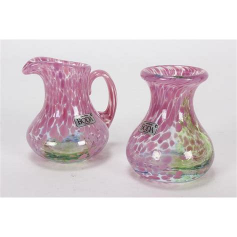 Kosta Boda Miniature Glass Jug And Vase By Ulrica Hydman