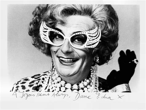 Dame Edna 1934 2023 Vintage Autograph Card Dame Edna Ev Flickr