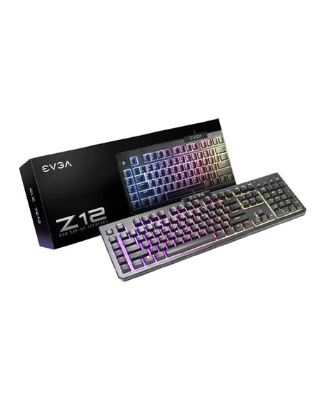 Teclado Gaming EVGA Z12 LED RGB + Macros + Multimedia + IP32 – webmatica