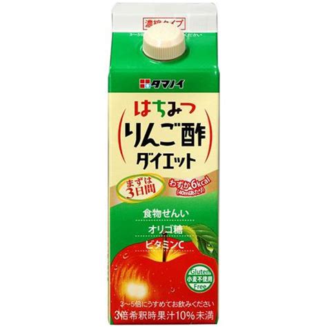 タマノイ酢 はちみつりんご酢ダイエット濃縮タイプ 500ml Gtp 12本入 20 4902087155894csre Light