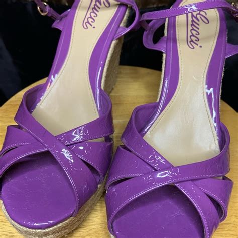 Gucci Shoes Gucci Penelope Wedge Sandals Poshmark