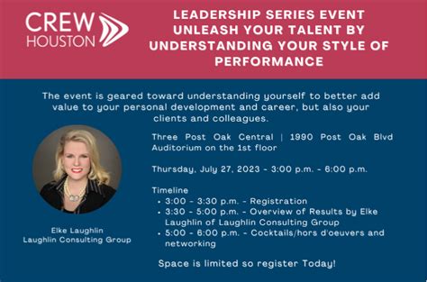 CREW: Leadership Series - Unleash Your Talent - Corporate Move ... 