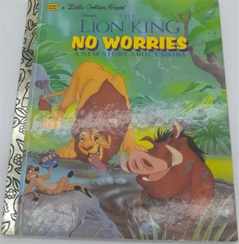 Little Golden Book Disney S The Lion King No Worries A New Story Ab Simba 1996 Eur 3 27