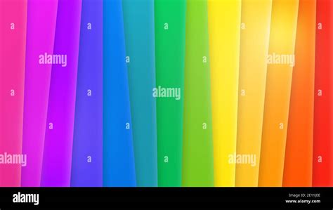 Layered Rainbow Colored Colorful Background Gay Pride And LGBT Movement Flag Concept Abstract