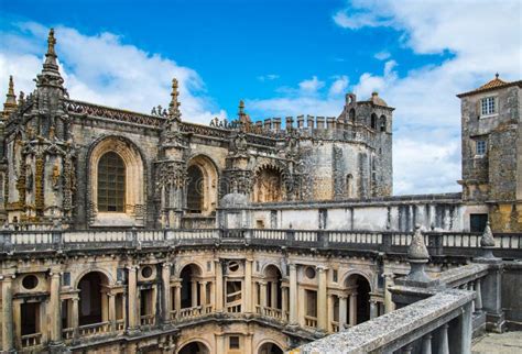 Vista Do Convento Bonito De Cristo Em Tomar Imagem De Stock Imagem De