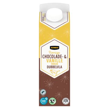 Jumbo Romige Chocolade Vanille Smaak Dubbelvla L Bestellen