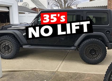 Jeep Wrangler With 35 Inch Tires No Lift