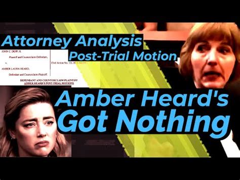 Amber Heard S Post Trial Motion Is A Massive Fail Legal Analysis