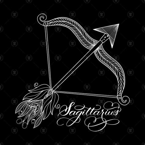 Sagittarius Bow And Arrow Design Dark By Gsallicat Artofit