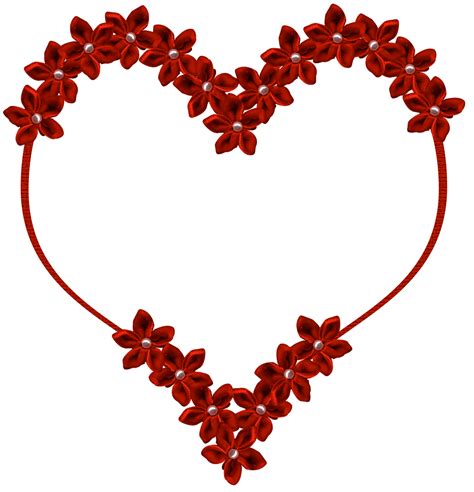 Flower Hearts Clip Art Library