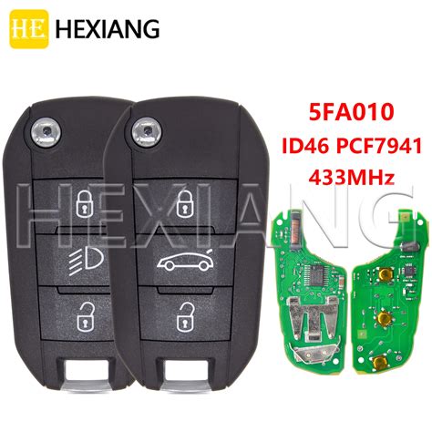 He Id Pcf Car Remote Flip Key Fa For Peugeot Peugeot