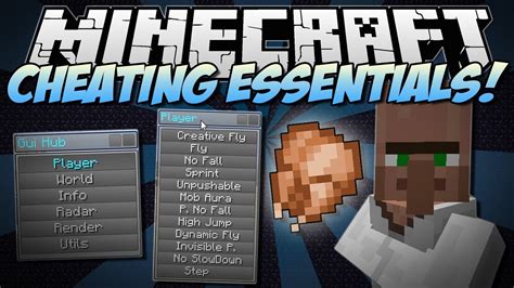 Minecraft Cheating Essentials Chest Finder Flying And More Mod