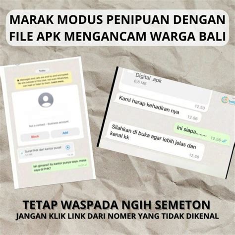 Marak Modus Penipuan Dengan File Apk Mengancam Warga Bali Bali Portal