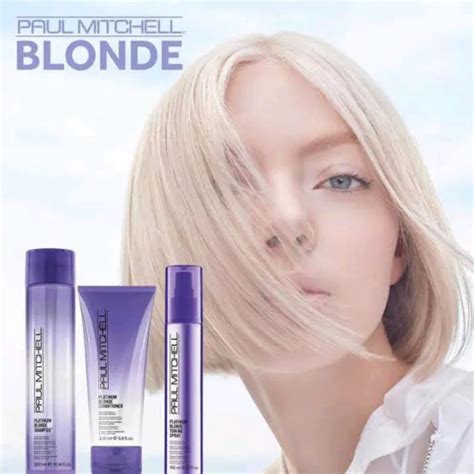 Paul Mitchell Platinum Blonde Shampoo Conditioner Toning Spray แชมพมวง ครมนวดผมเมดสมวง