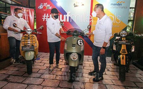 Mandiri Utama Finance Gandeng Komunitas Vespa Gelar MUF Fun Ride