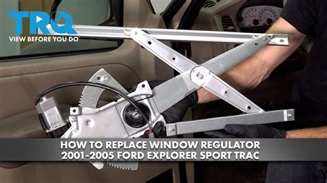 How To Replace Window Regulator 2001 2005 Ford Explorer Sport Trac Youtube