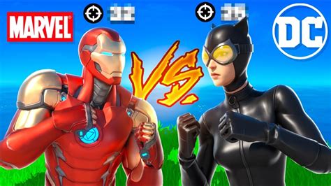 The Marvel Vs Dc Fortnite Kill Race Youtube