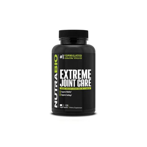 Nutrabio Extreme Joint Care 120 Gelatin Capsules Nutrition Depot