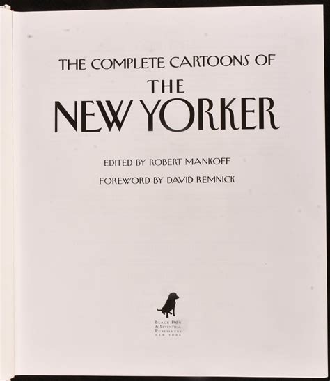 The Complete Cartoons Of The New Yorker By Robert Mankoff Editor David Remnick Near Fine