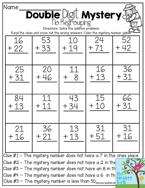 Math Mystery Worksheets Pdf Free