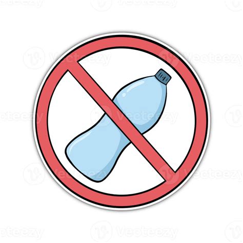 No Plastic Sign Illustration 22442225 PNG