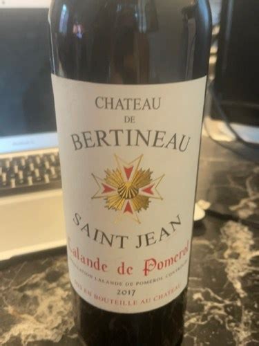 Ch Teau Bertineau Saint Jean Lalande De Pomerol Vivino Us