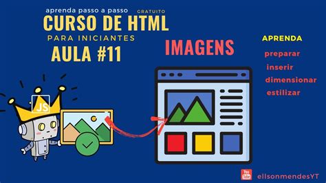 Curso De Html Aula Como Inserir Imagens Na P Gina Youtube