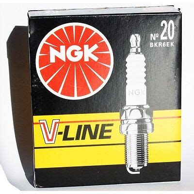 NGK Zündkerze BKR 6 EK V Line Nr 20 BKR6EK VLINE 20 4388 4 Stück