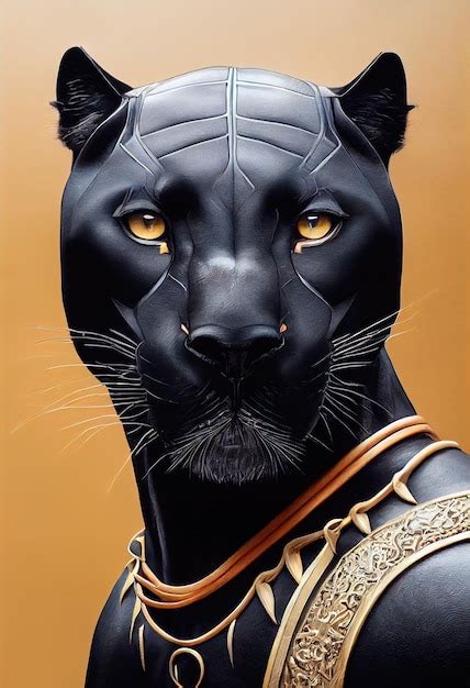 Retrato De Un Hermoso Jaguar Negro Retrato De Una Pantera Negra Hermoso