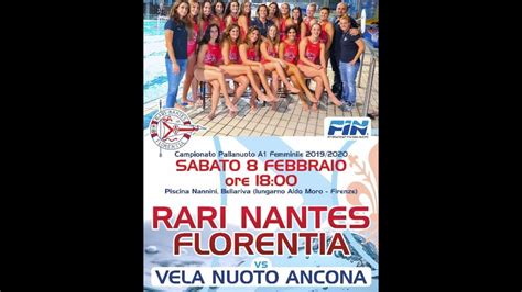 Rari Nantes Florentia Vs Vela Nuoto Ancona Youtube