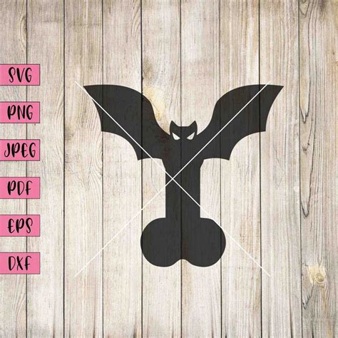 Bat Penis Svg Penis Print Penis Humor Funny Halloween Art Etsy Singapore