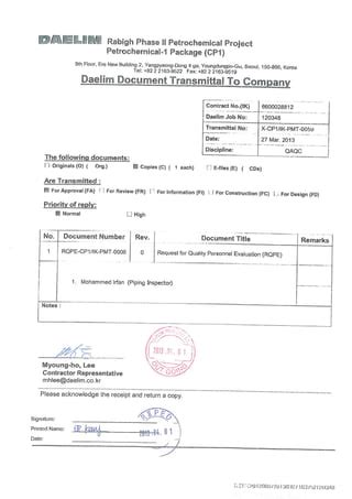 Petro Rabigh Cp Approval Pdf