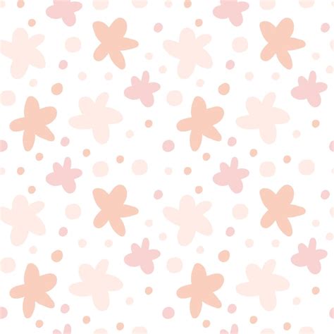 Premium Vector | Cute delicate seamless pattern with on a white ...