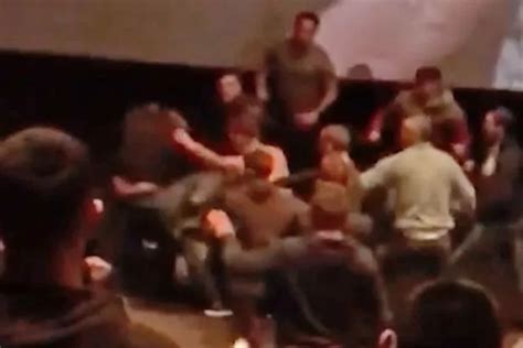 Huge brawl breaks out in cinema as Conor McGregor v Floyd Mayweather ...