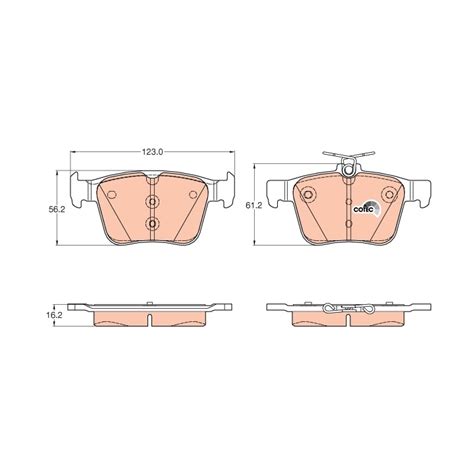 GDB1957 - Brake Pad Set, disc brake | Spareto