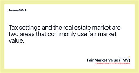 Fair Market Value Fmv Awesomefintech Blog