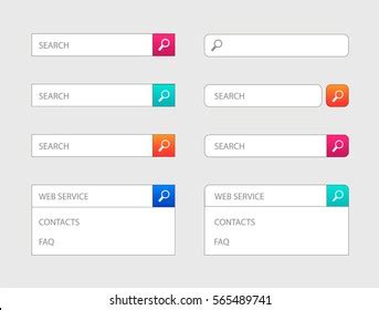 Vector Web Search Bar Design Templates Stock Vector (Royalty Free) 565489741 | Shutterstock