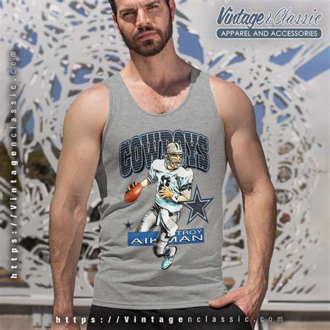 Troy Aikman Dallas Cowboys Football Shirt - Vintagenclassic Tee