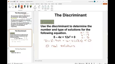 Discriminant and Graphing Parabolas - YouTube