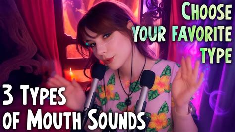 Asmr 3 Types Of Mouth Sounds 💎 Tongue Fluttering Gentle Mouth Sounds