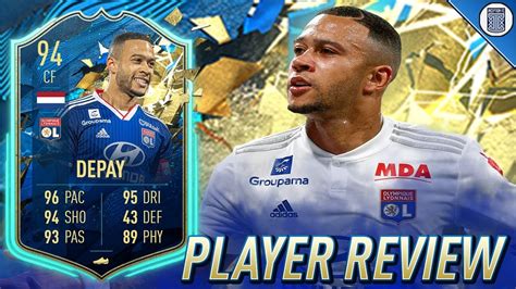 94 TEAM OF THE SEASON SO FAR DEPAY PLAYER REVIEW TOTSSF MEMPHIS DEPAY