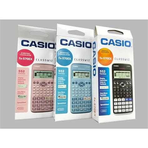 Casio Scientific Calculator Fx Ex Black Pink Blue Shopee Malaysia