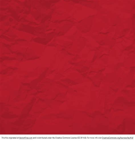 Red Crumpled Paper Vector