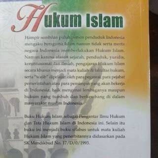 Jual Buku Original Hukum Islam Pengantar Ilmu Hukum Dan Tata Hukum