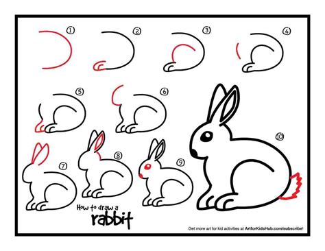 Easy Rabbit Drawing at PaintingValley.com | Explore collection of Easy ...