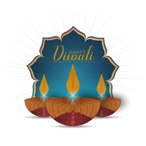 Ilustraci N Vectorial De Diya En La Celebraci N De Diwali Vector Premium