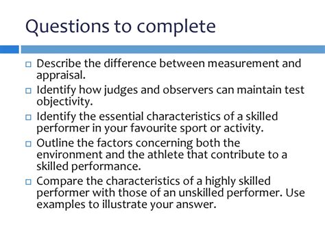 Cq4 How Does The Acquisition Of Skill Affect Performance Ppt Download