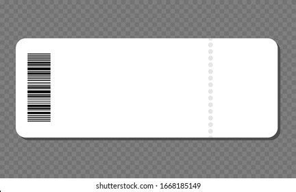 Blank Ticket Template Concert Ticket Lottery Stock Vector (Royalty Free) 1668185149 | Shutterstock